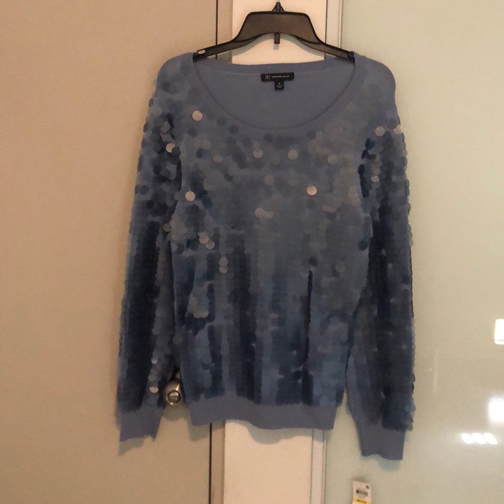 Baby blue sweater!